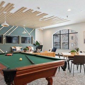Access to Resident Only Features lounge with pool and tvs